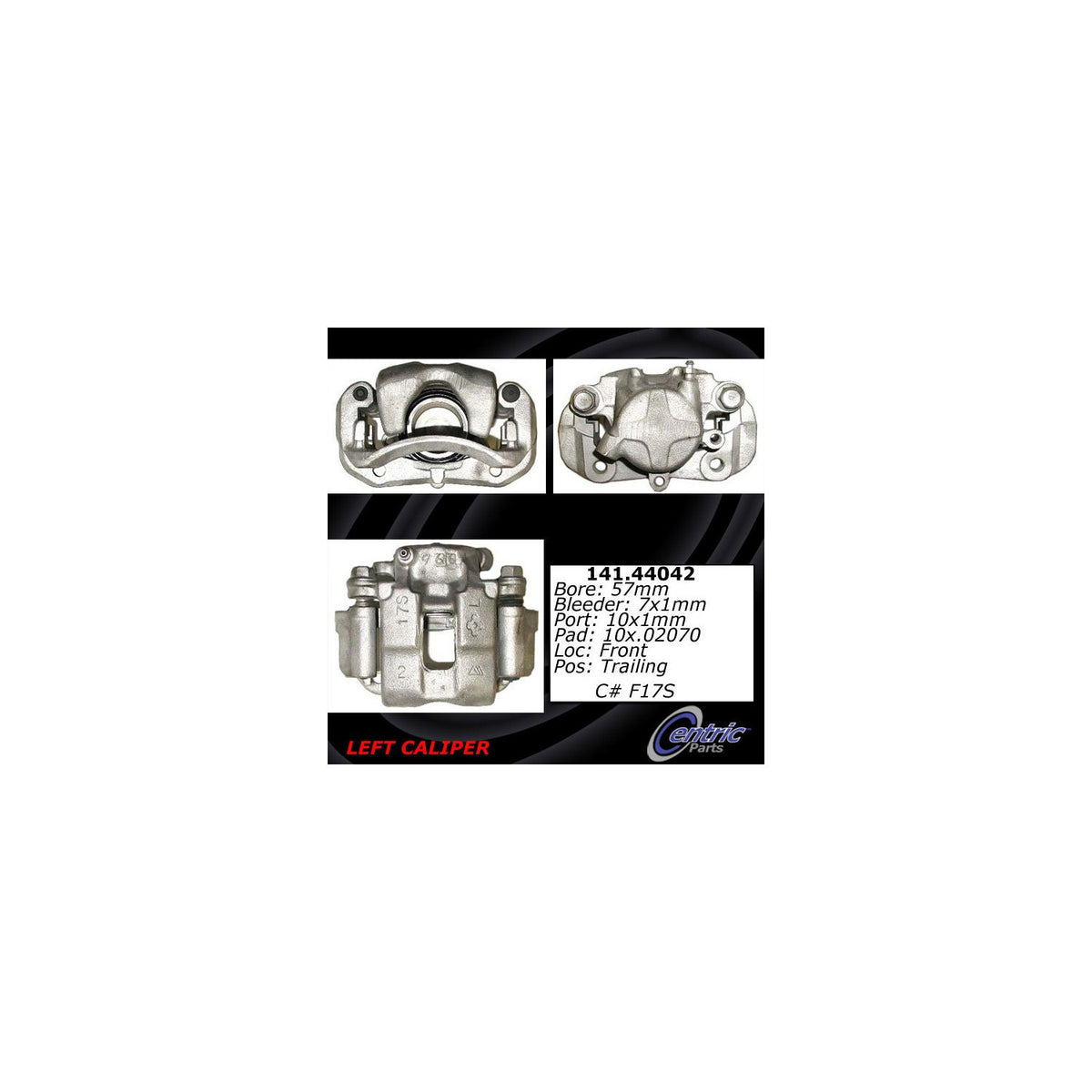 Centric Parts Semi-Loaded Brake Caliper 141.44042