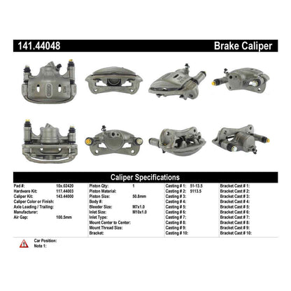 StopTech Semi-Loaded Brake Caliper 141.44048