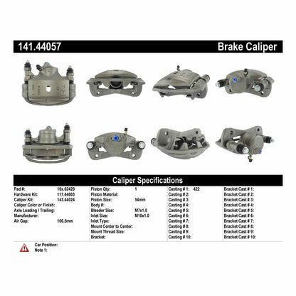 StopTech Semi-Loaded Brake Caliper 141.44057
