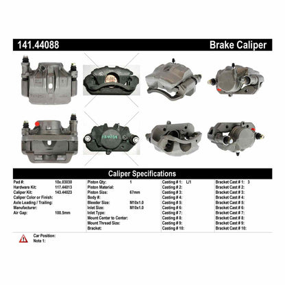 StopTech Semi-Loaded Brake Caliper 141.44088