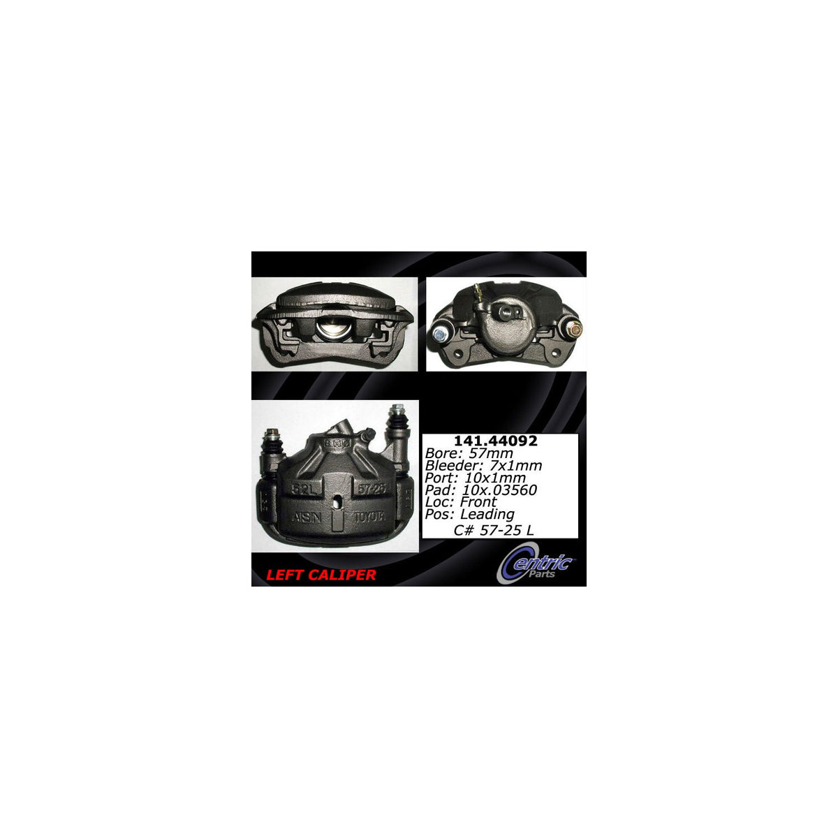 Centric Parts Semi-Loaded Brake Caliper 141.44092