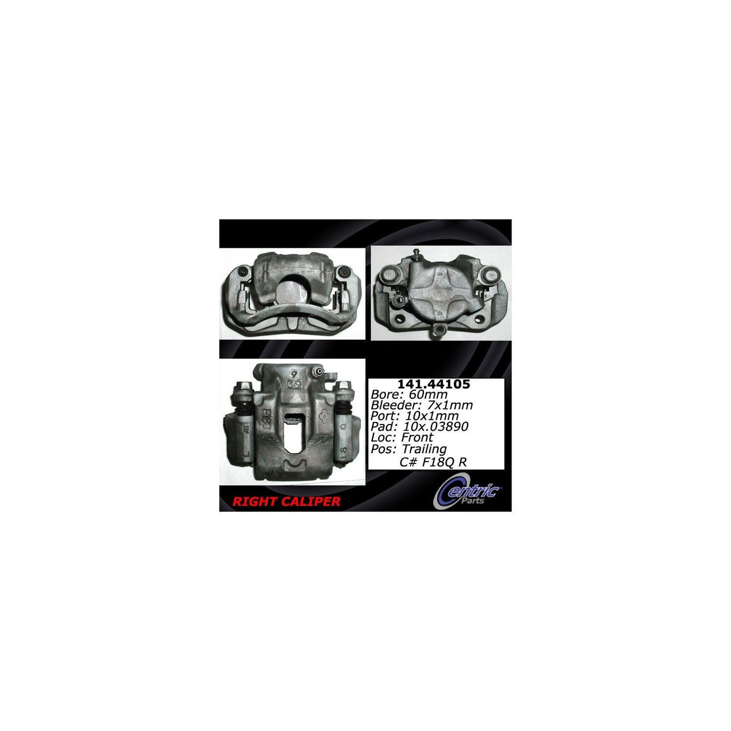 Centric Parts Semi-Loaded Brake Caliper 141.44105