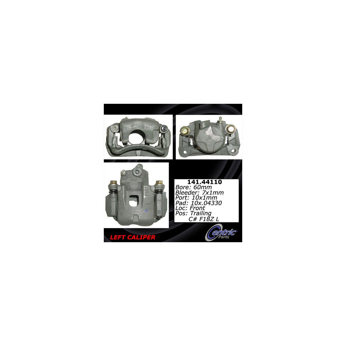 Centric Parts Semi-Loaded Brake Caliper 141.44110