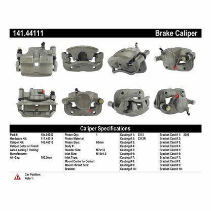 StopTech Semi-Loaded Brake Caliper 141.44111