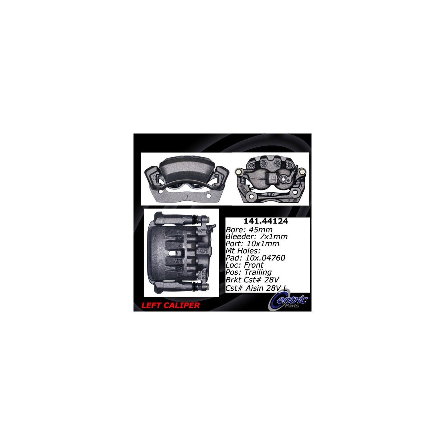 StopTech Semi-Loaded Brake Caliper 141.44124