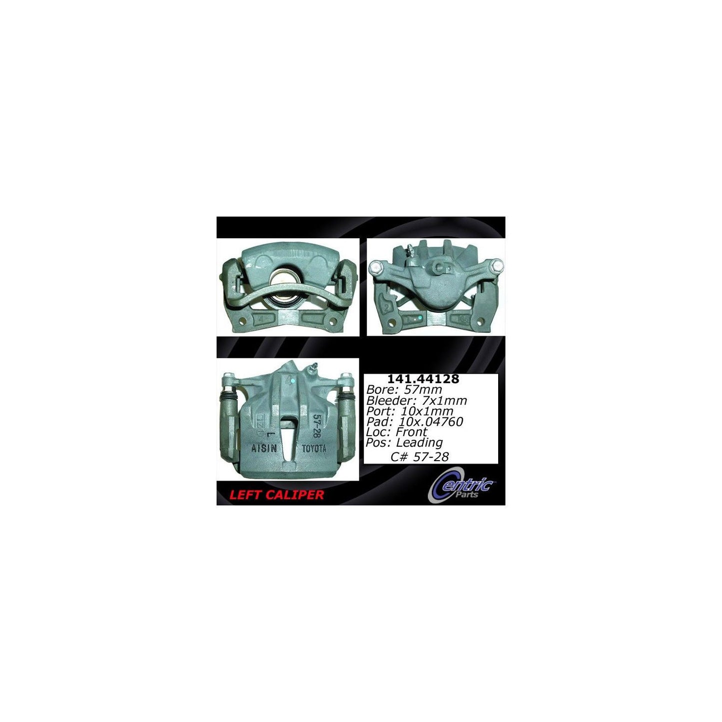 Centric Parts Semi-Loaded Brake Caliper 141.44128