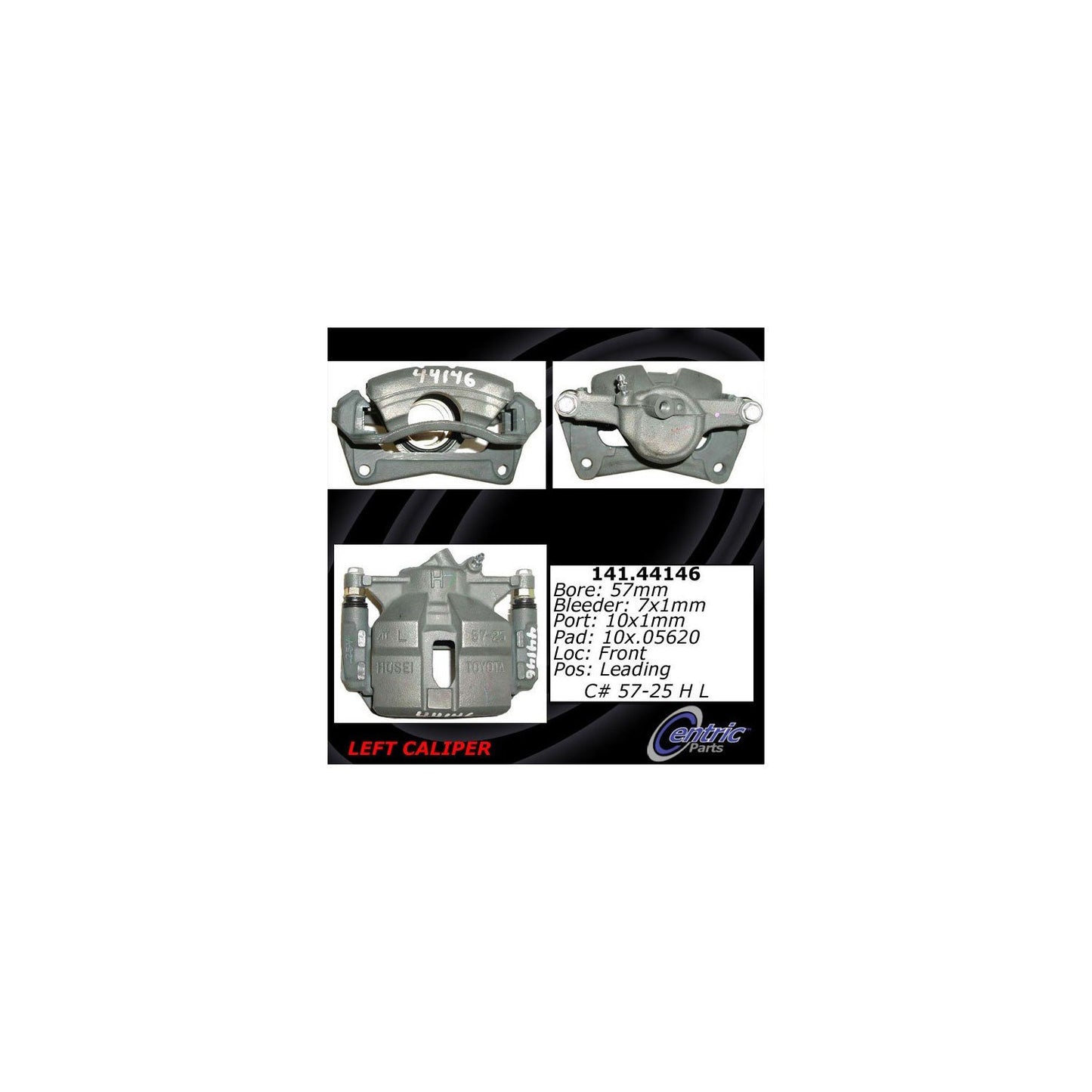 Centric Parts Disc Brake Caliper Semi-Loaded with Anti-Corrosion Finish for 1994-1997 Toyota Celica 141.44146