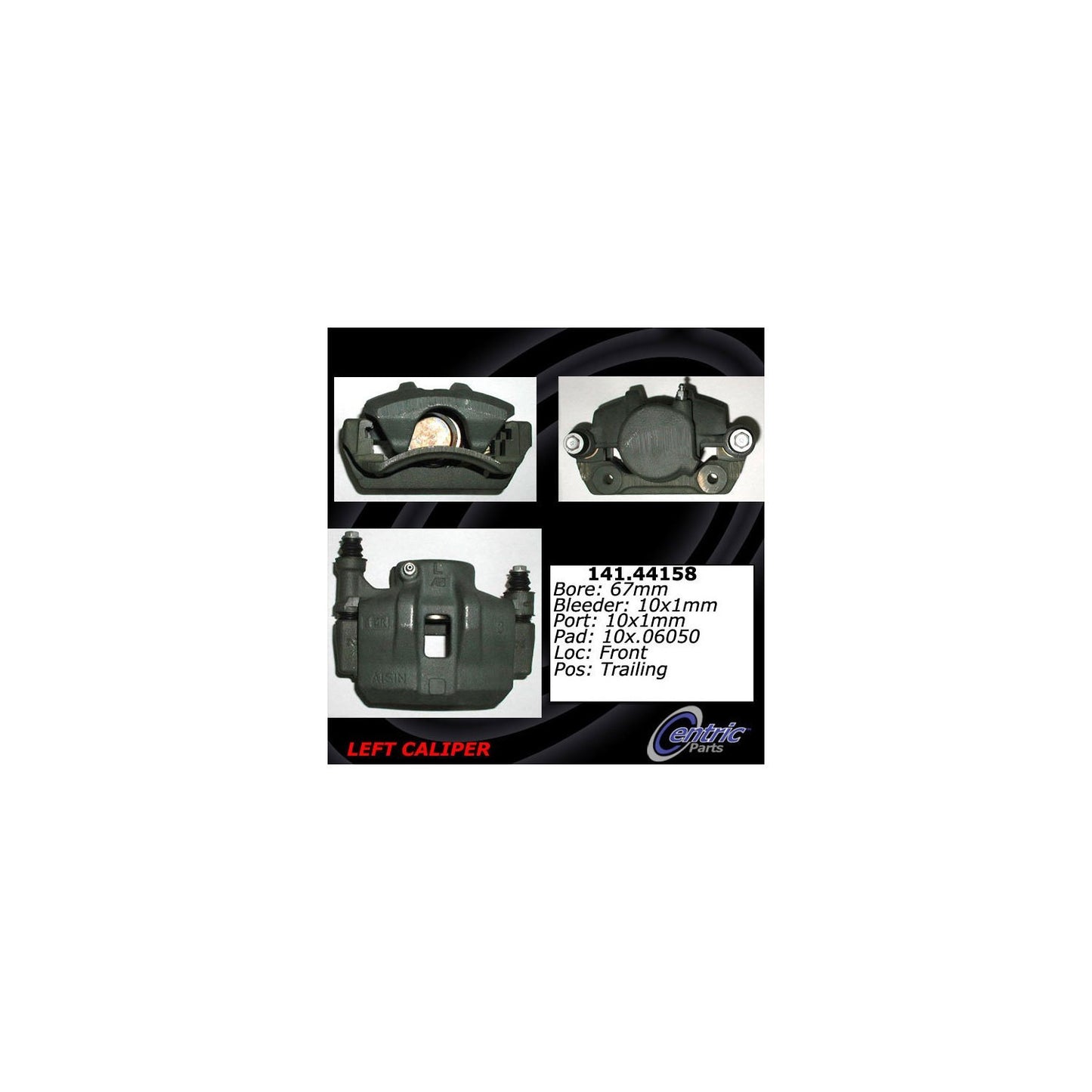 Centric Parts Semi-Loaded Brake Caliper 141.44158