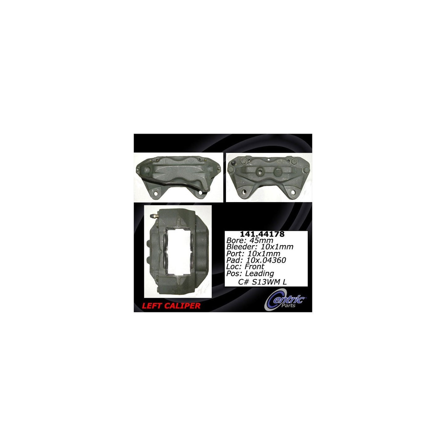 Centric Parts Semi-Loaded Brake Caliper 141.44178
