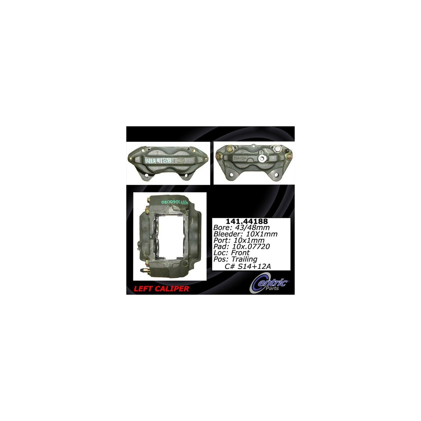 Centric Parts Semi-Loaded Brake Caliper 141.44188