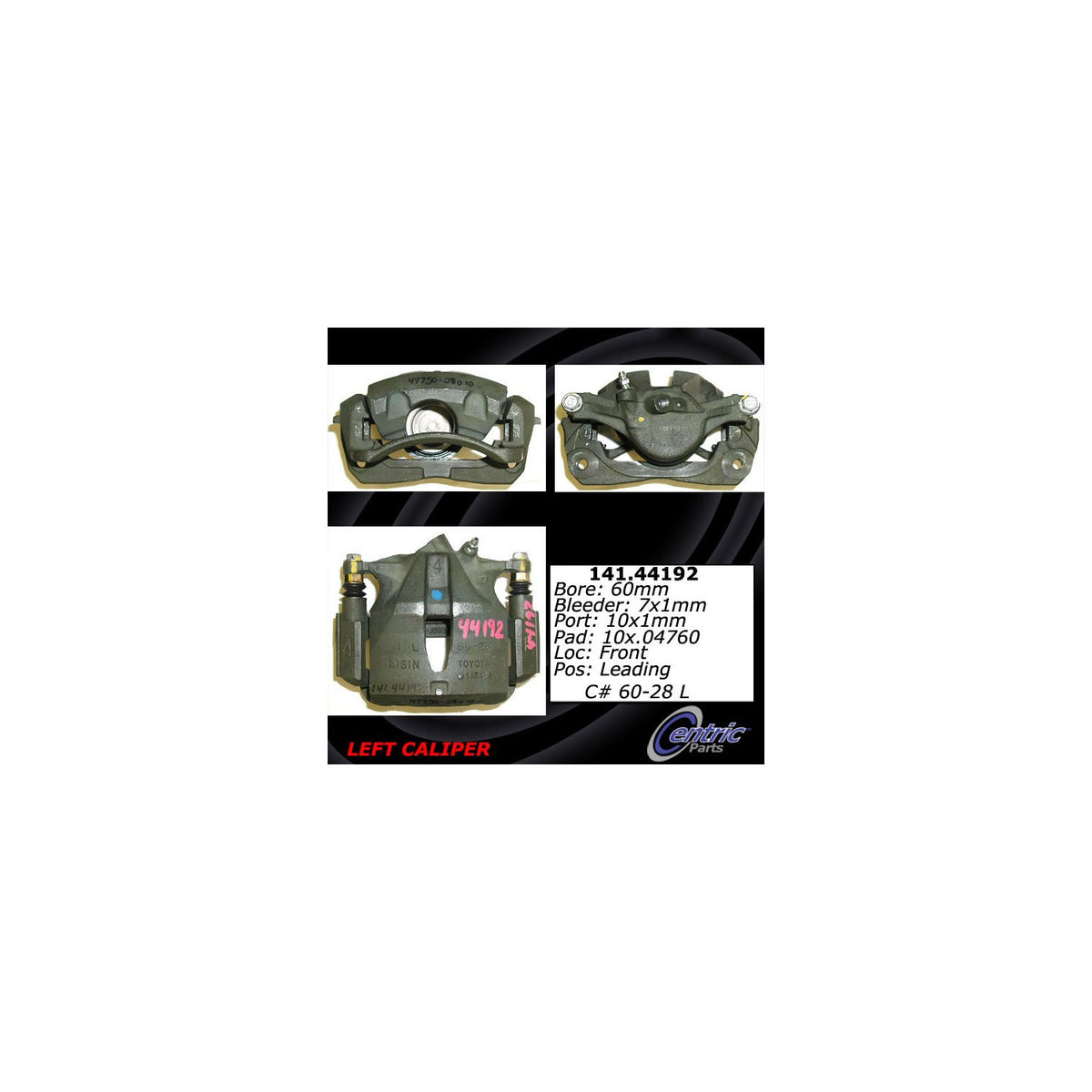 Centric Parts Semi-Loaded Brake Caliper 141.44192