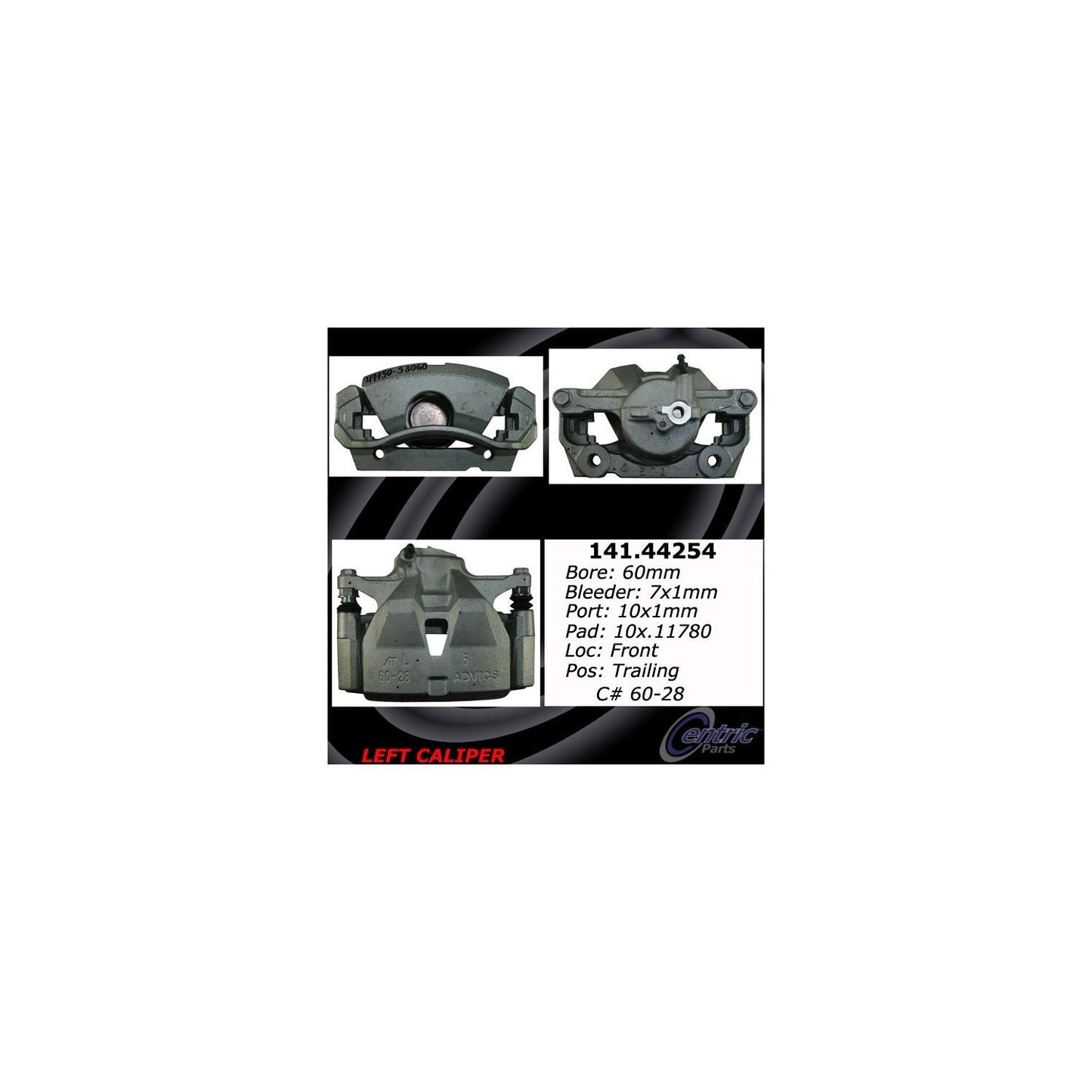 Centric Parts Semi-Loaded Brake Caliper 141.44254
