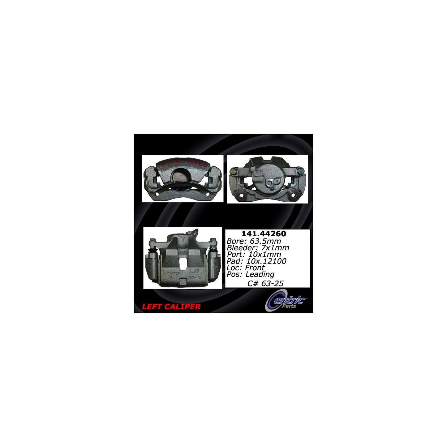 Centric Parts Semi-Loaded Brake Caliper 141.44260