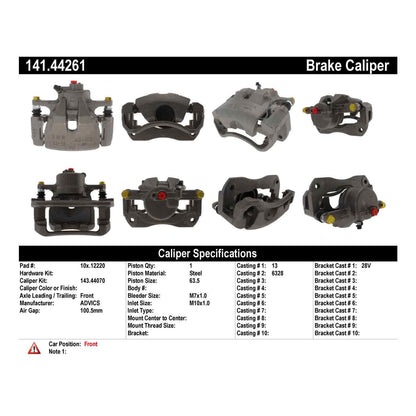 Stoptech Centric Semi-Loaded Caliper 141.44261