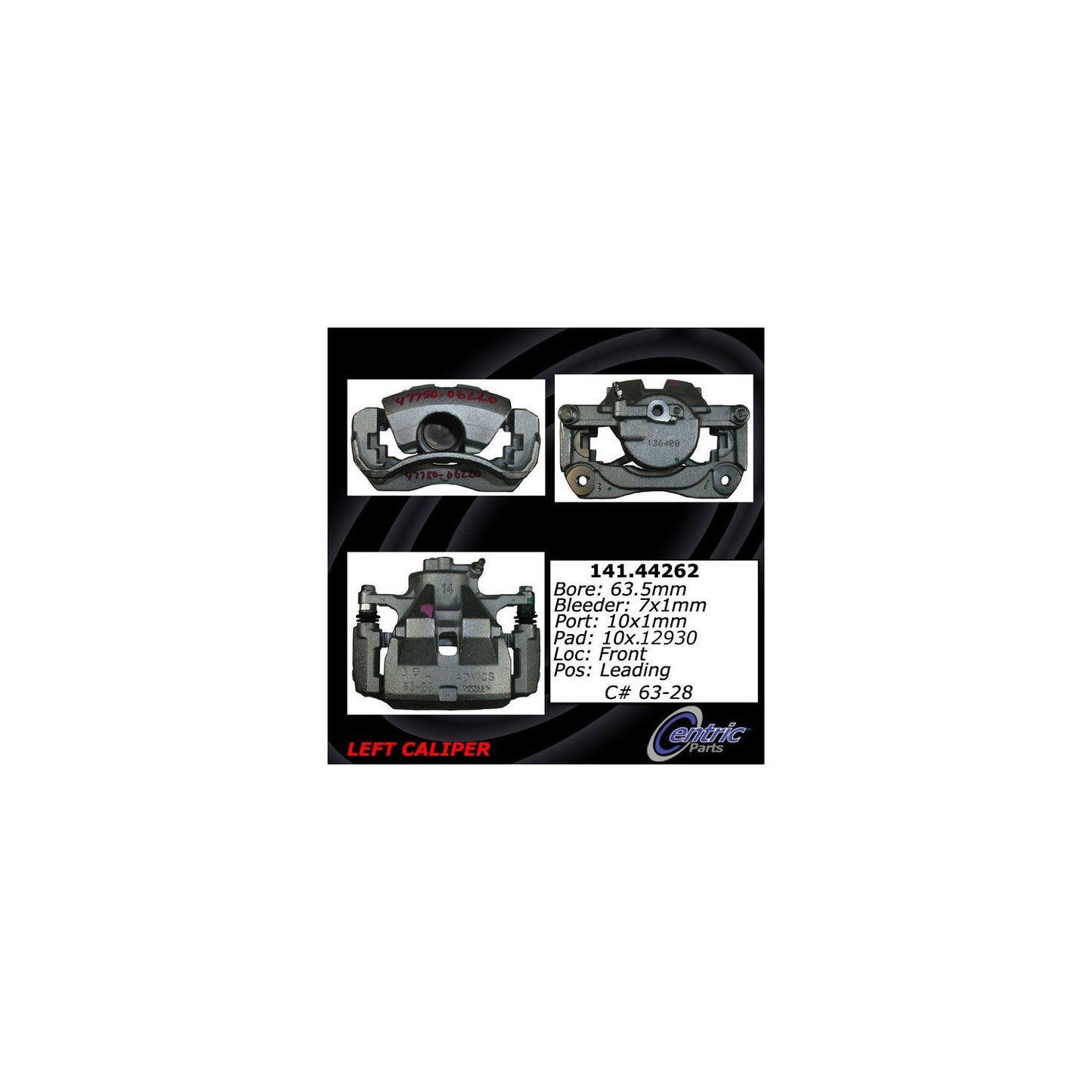 Centric Parts Disc Brake Caliper with anti-corrosion finish