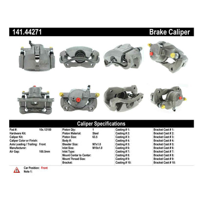 Centric Parts Semi-Loaded Brake Caliper 141.44271