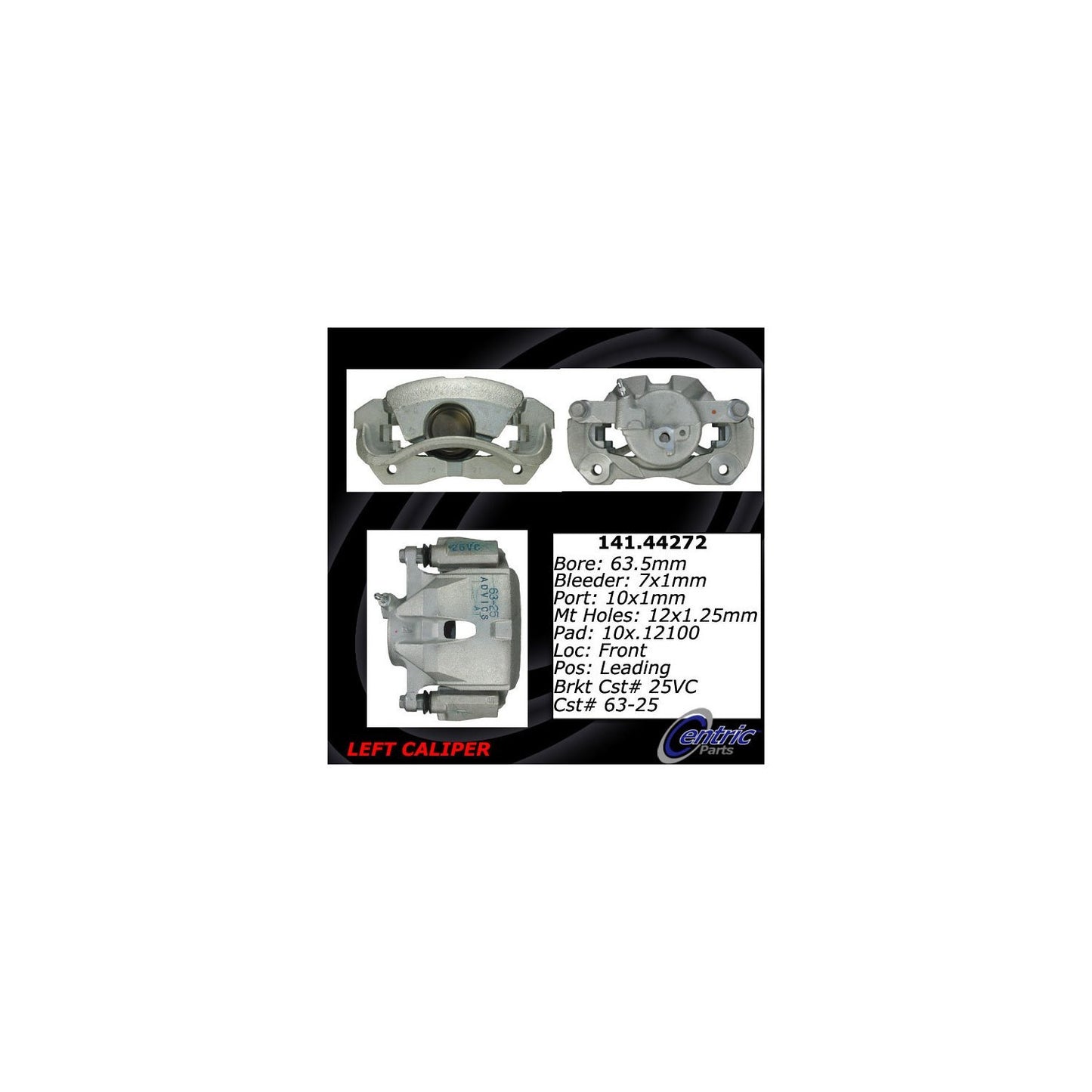 Centric Parts Disc Brake Caliper Semi-Loaded with Anti-Corrosion Finish for 2010-2012 Lexus HS250h 2008-2015 Scion xB 2012-2017 Toyota Prius V 2011-2016 RAV4 141.44272