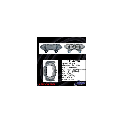 Centric Parts Disc Brake Caliper Semi-Loaded with Anti-Corrosion Finish for 2010-2022 Lexus GX460 Toyota 4Runner 141.44288