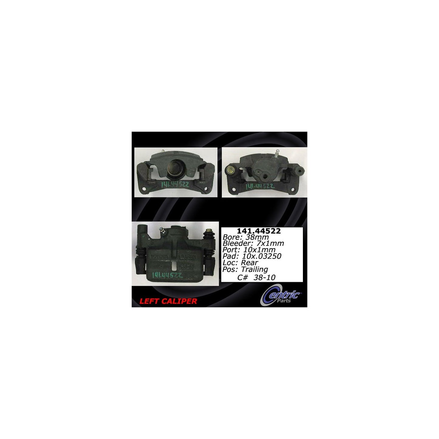 Centric Parts Semi-Loaded Brake Caliper 141.44522