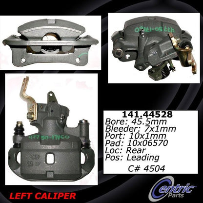 Centric Parts Disc Brake Caliper Semi-Loaded with Anti-Corrosion Finish for 2003-2005 Toyota MR2 Spyder 141.44528