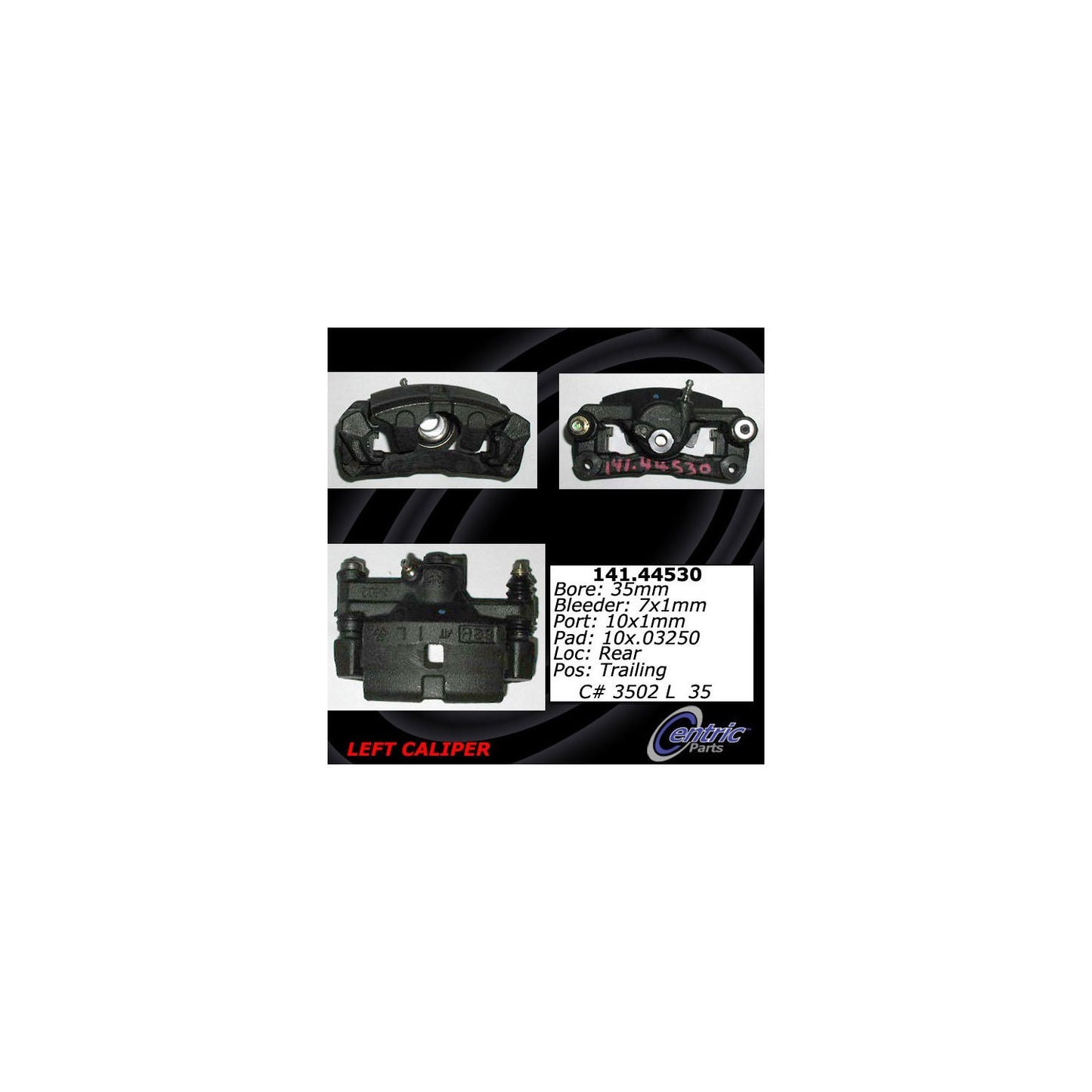 Centric Parts Disc Brake Caliper Semi-Loaded with anti-corrosion finish for 1994-1999 Toyota Celica 141.44530