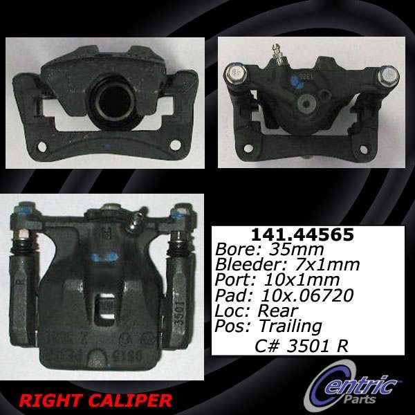 Stoptech Centric 93-98 Toyota Supra Remanufactured Semi-Loaded Rear Left Brake Caliper 141.44564