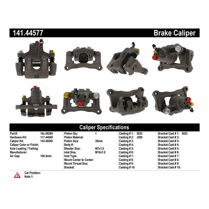 Centric Parts Semi-Loaded Brake Caliper 141.44577