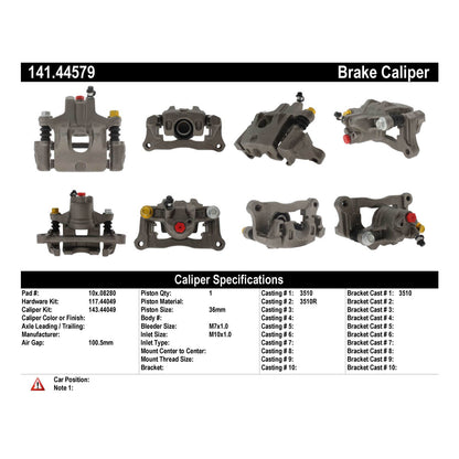 Centric Parts Semi-Loaded Brake Caliper 141.44579