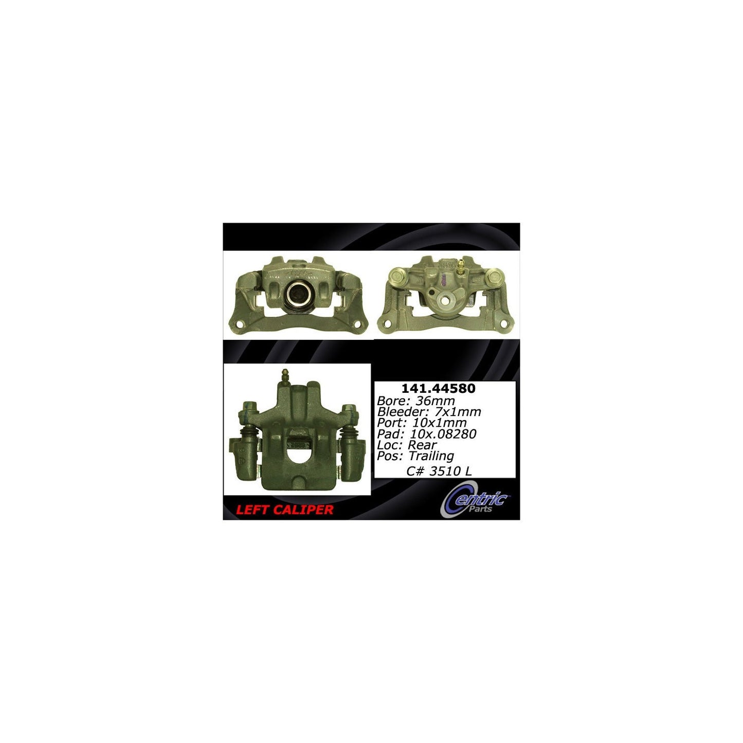 Centric Parts Semi-Loaded Brake Caliper 141.44580