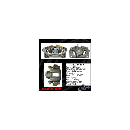 Stoptech Centric 03-15 Lexus GX Remanufactured Semi-Loaded Rear Passenger Side Brake Caliper 141.44587