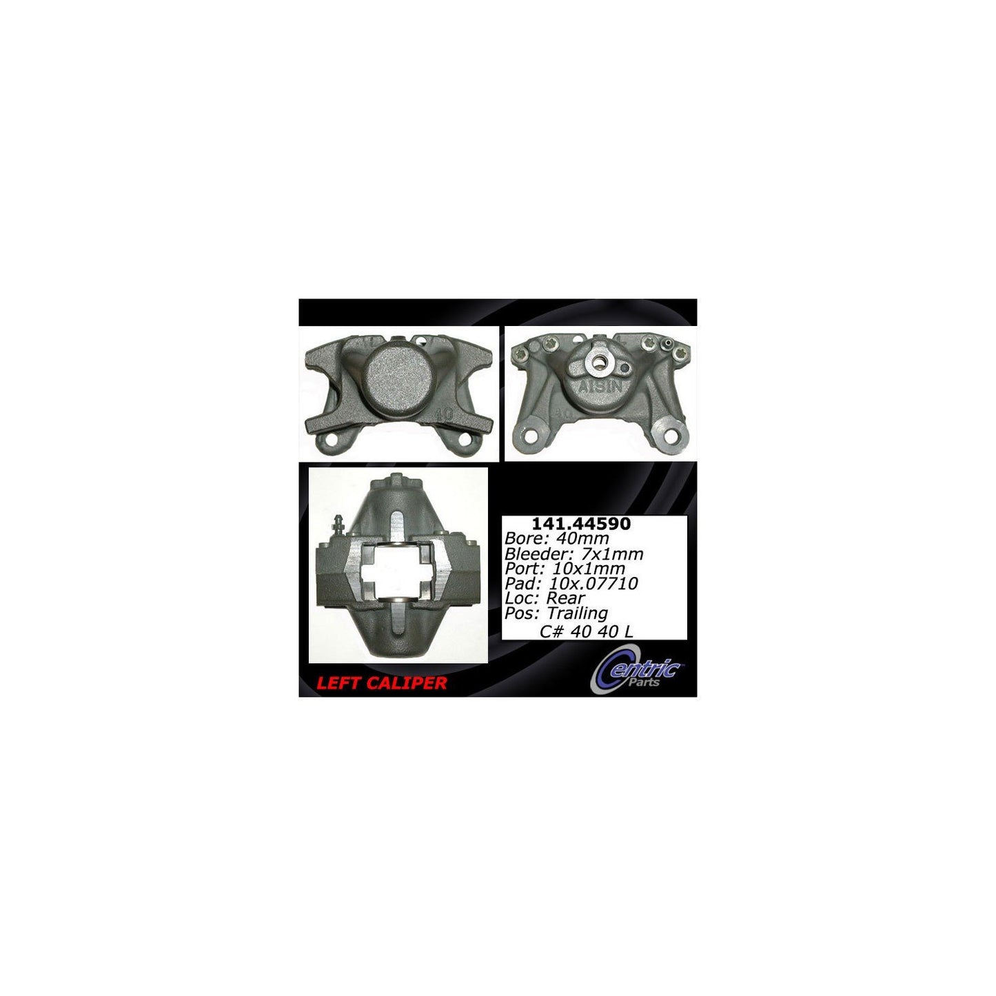 Centric Parts Semi-Loaded Brake Caliper 141.44590