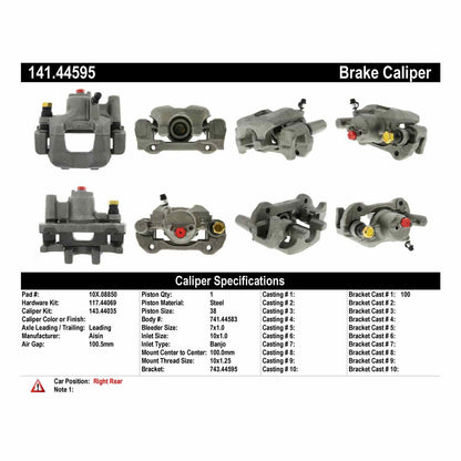 Centric Parts Semi-Loaded Brake Caliper 141.44595