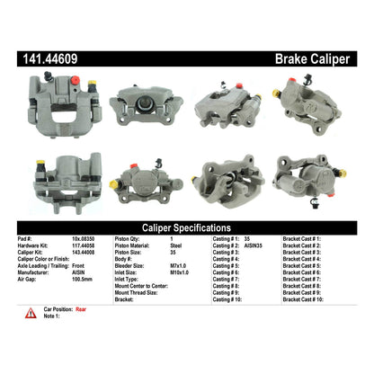 Centric Parts Semi-Loaded Brake Caliper 141.44609