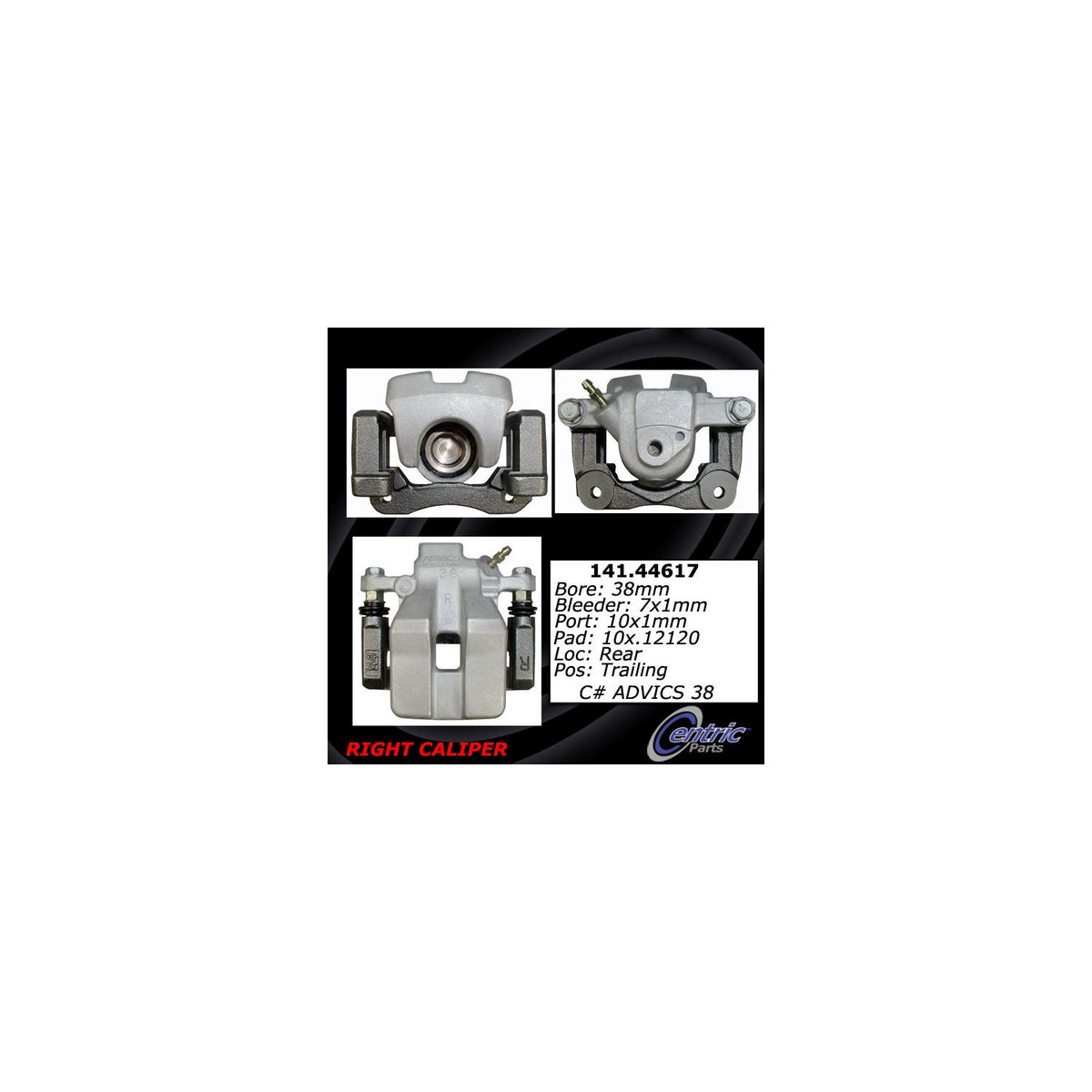Stoptech Centric Semi-Loaded Caliper 141.44617