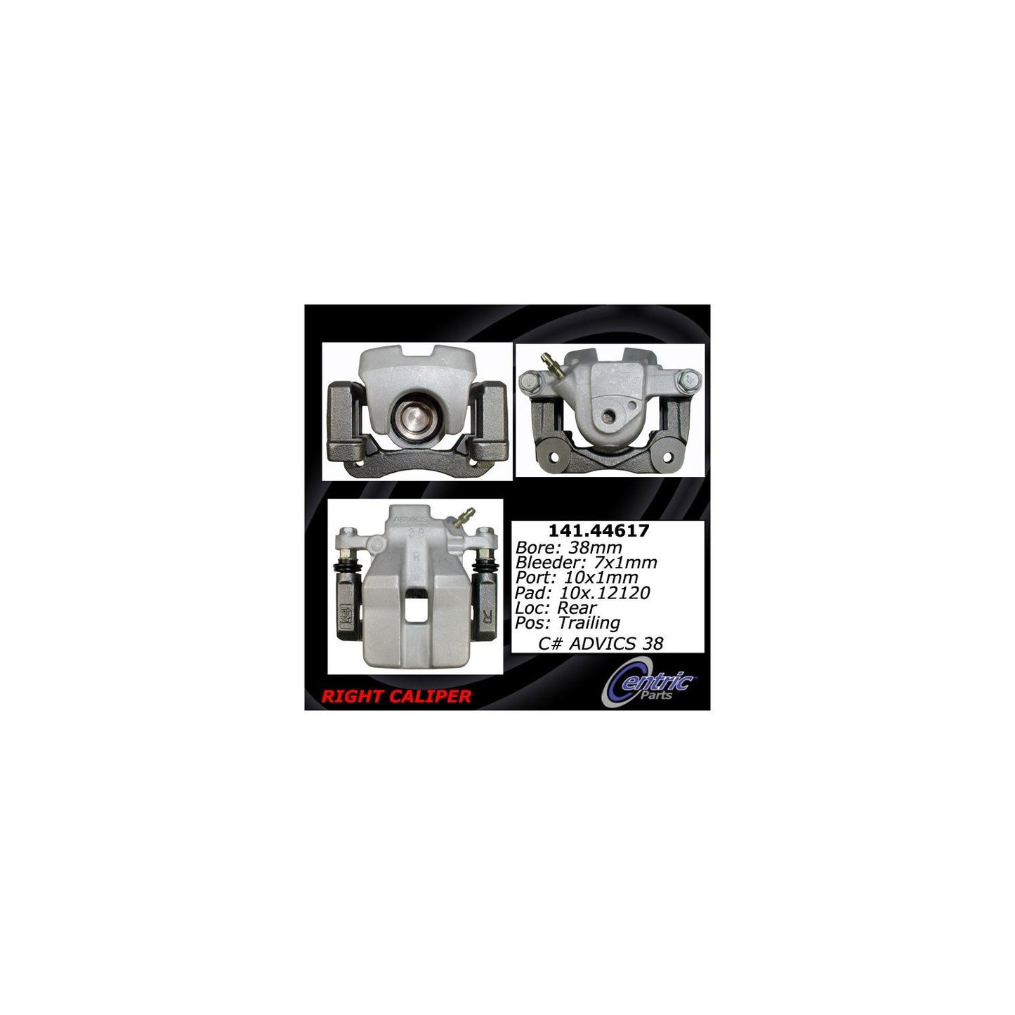 Stoptech Centric Semi-Loaded Caliper 141.44617