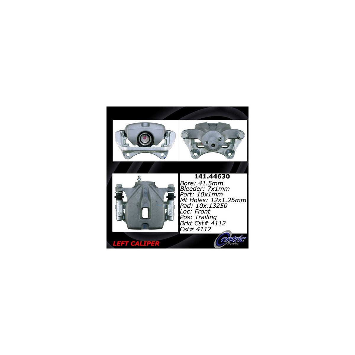 Centric Parts Semi-Loaded Brake Caliper 141.44630