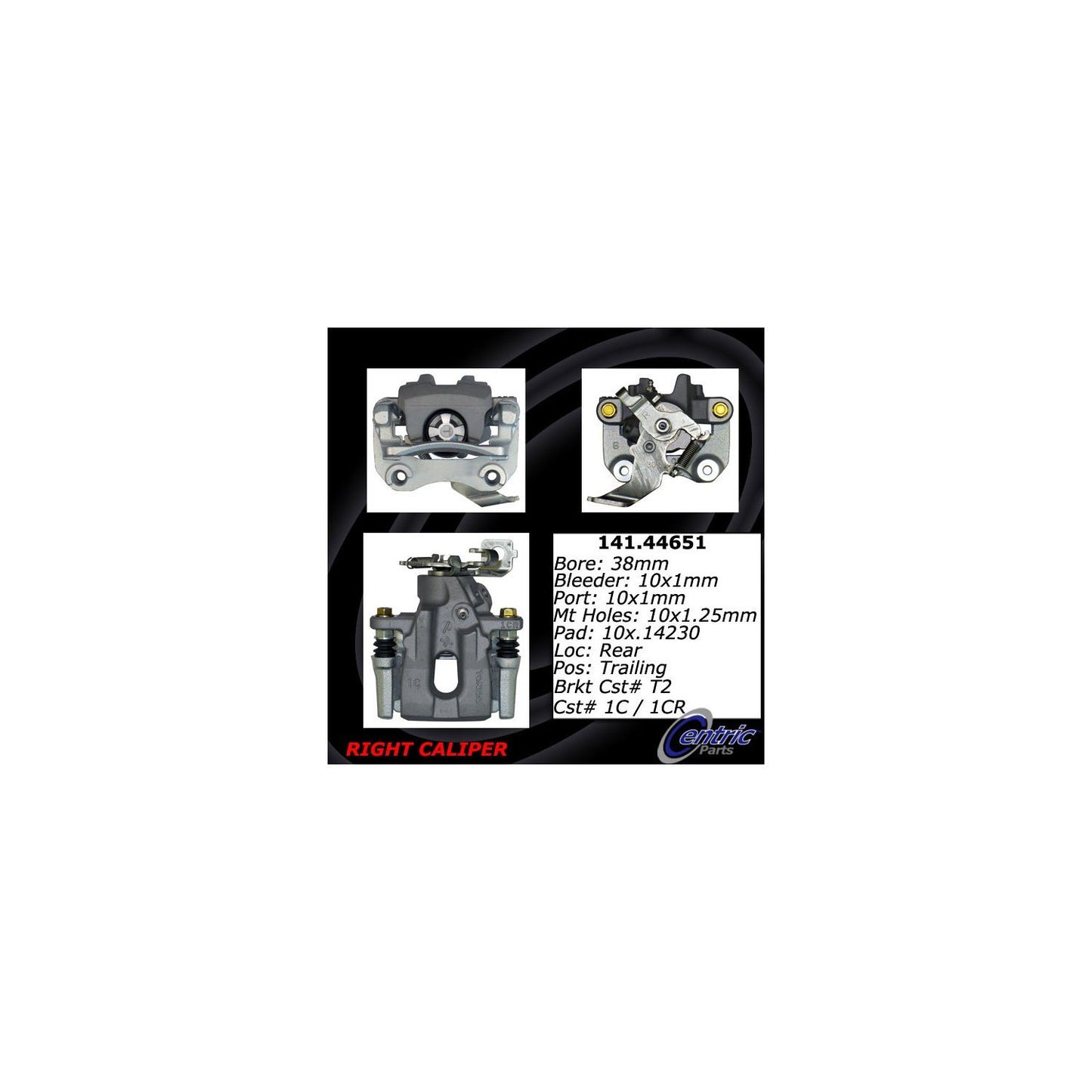 Centric Parts Semi-Loaded Brake Caliper 141.44651