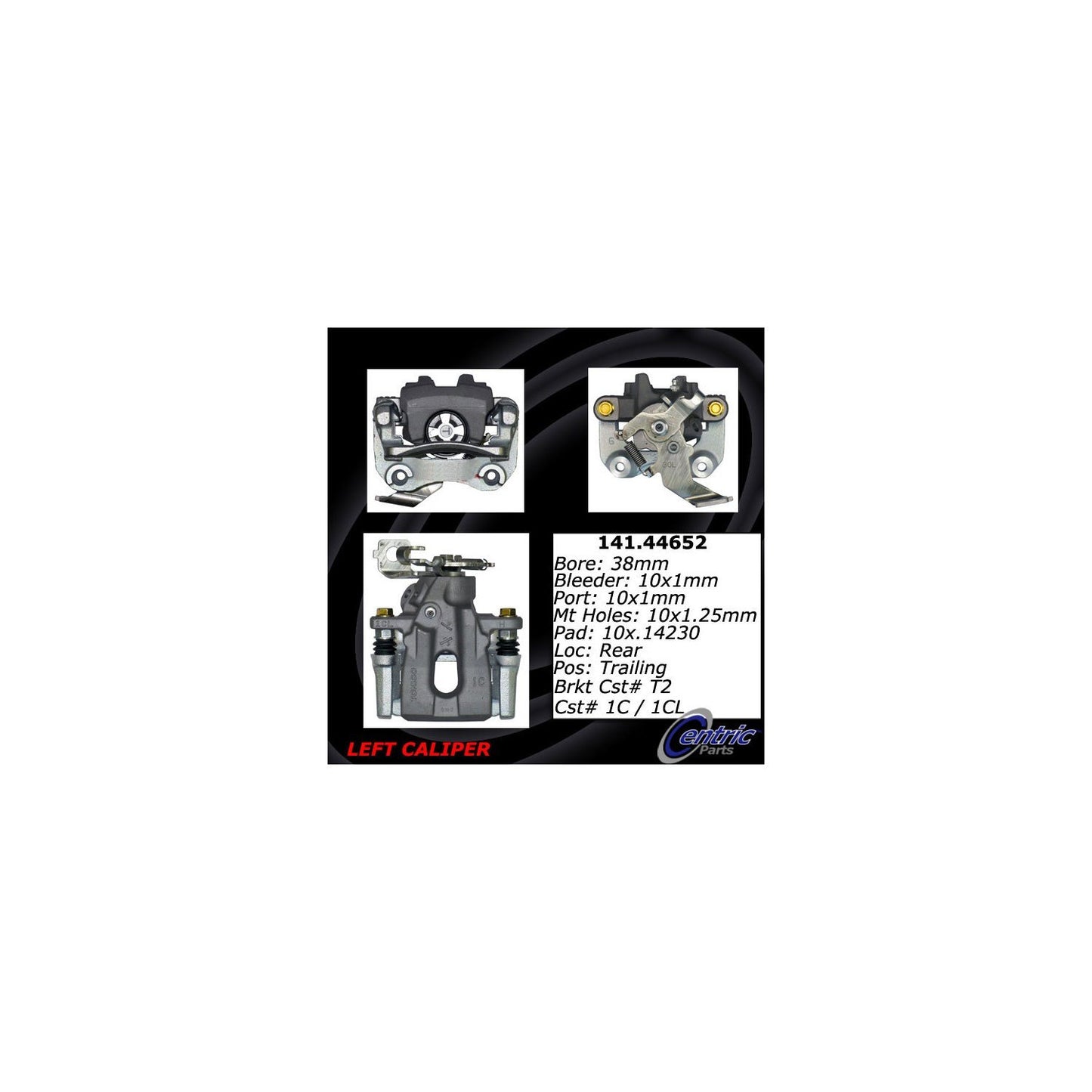 Centric Parts Semi-Loaded Brake Caliper 141.44652