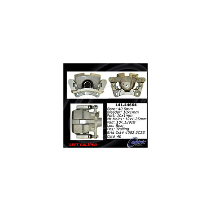 Stoptech Centric Semi-Loaded Brake Caliper - Rear Left 141.44664