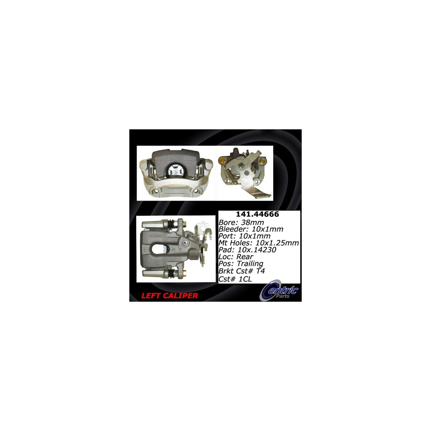 Centric Parts Semi-Loaded Brake Caliper 141.44666