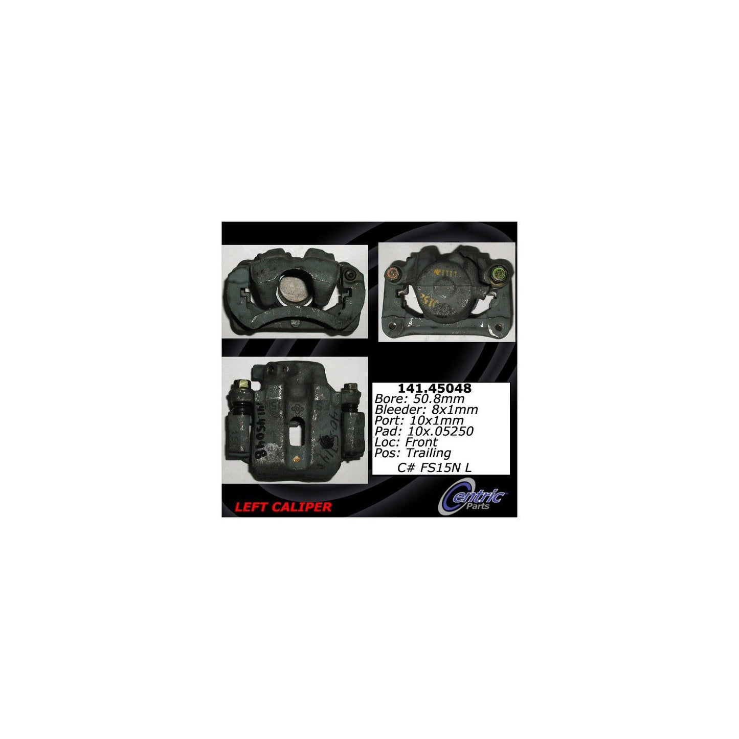 Stoptech Centric 90-93 Mazda Miata Front Left Semi-Loaded Caliper 141.45048