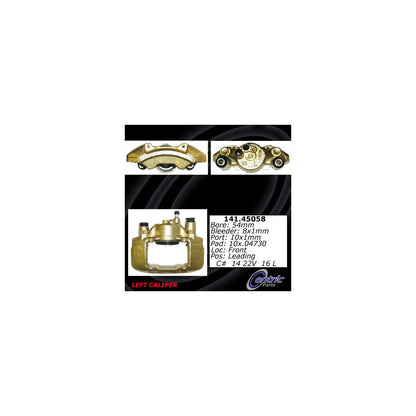 Centric Parts Disc Brake Caliper Semi-Loaded with anti‑corrosion finish for 1991‑2003 Ford Escort, 1992‑1996 Mazda MX‑3, 1990‑1998 Protege, 1990‑1999 Mercury Tracer