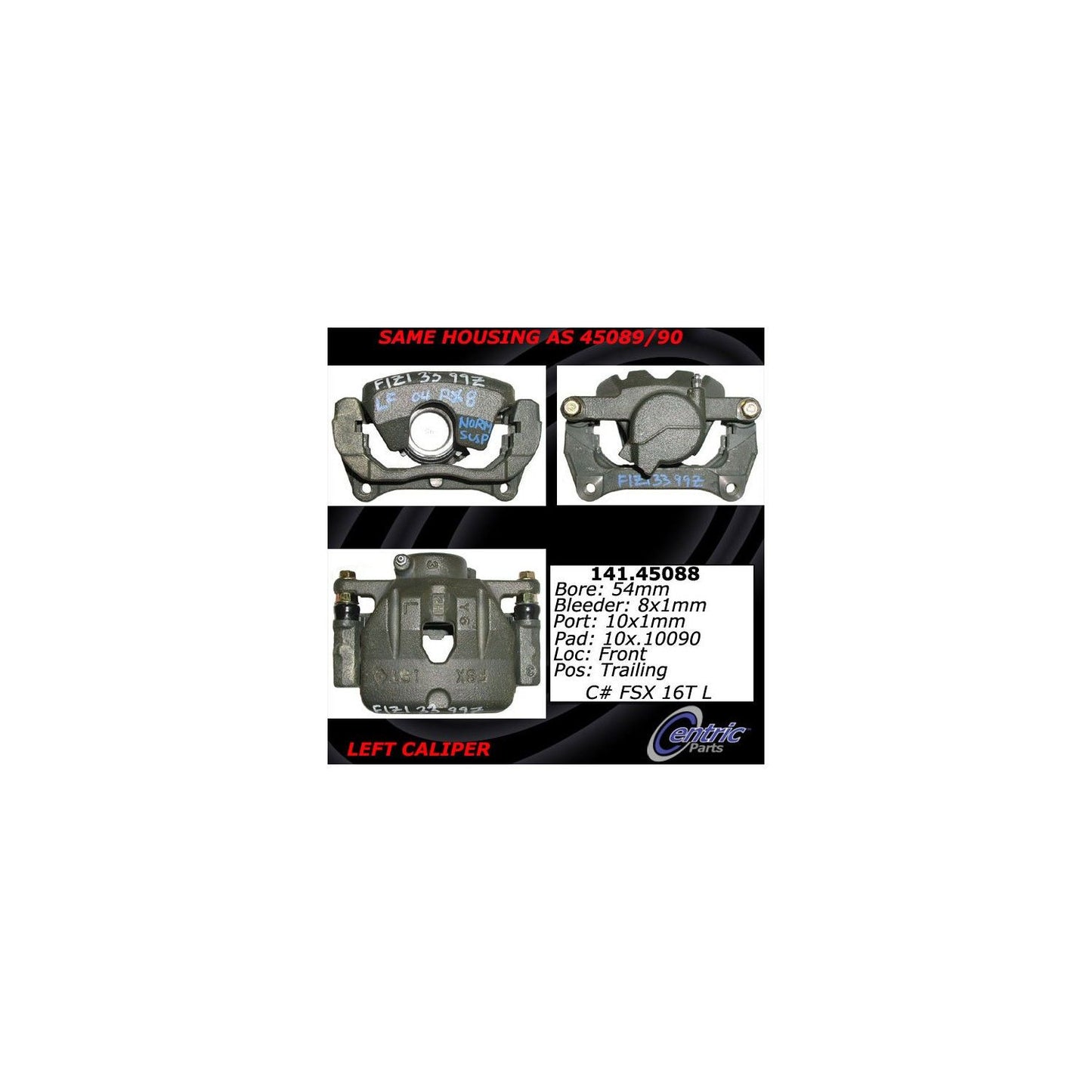 Centric Parts Semi-Loaded Brake Caliper 141.45088
