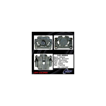 Stoptech Centric 06-15 Mazda Miata MX-5 Semi-Loaded Front Left Brake Caliper 141.45094