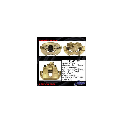 Stoptech Centric Semi-Loaded Brake Caliper - Front Left 141.45102