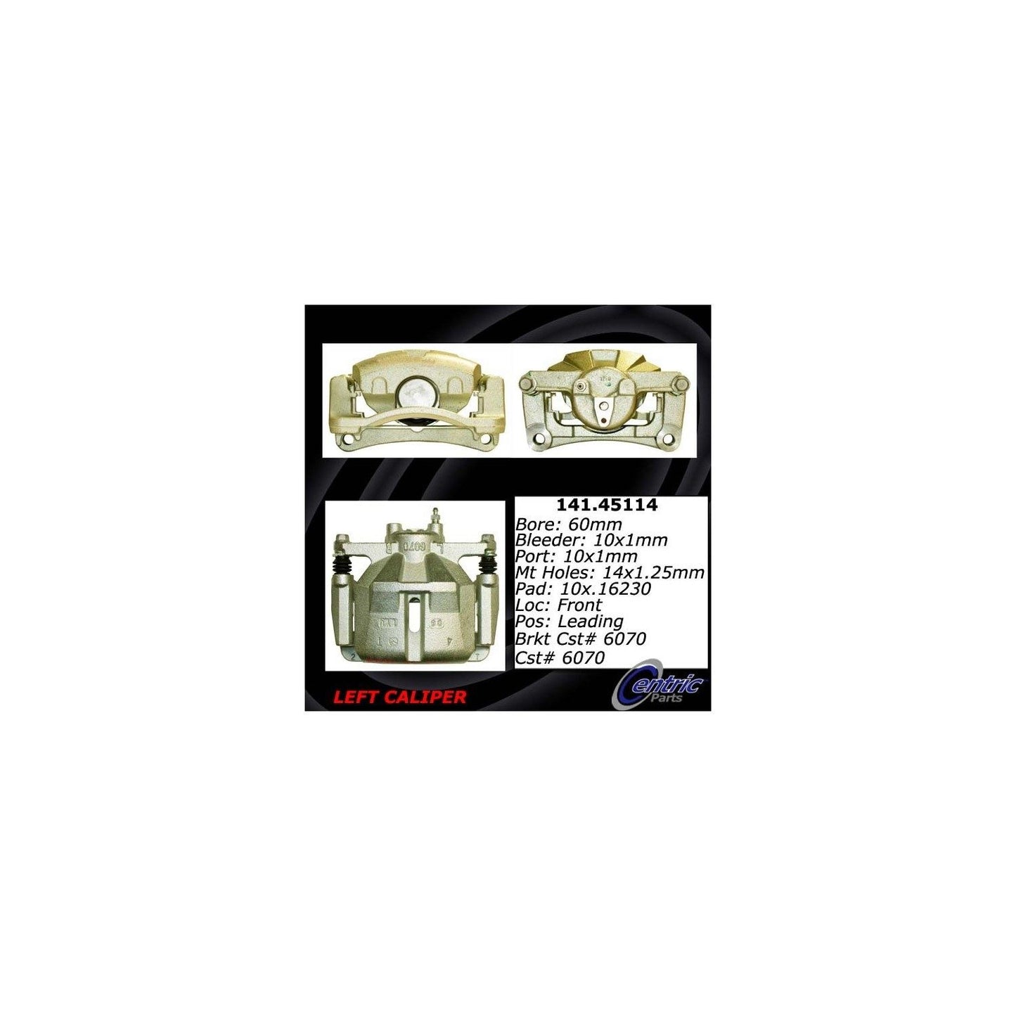 Centric Parts Disc Brake Caliper with anti-corrosion finish