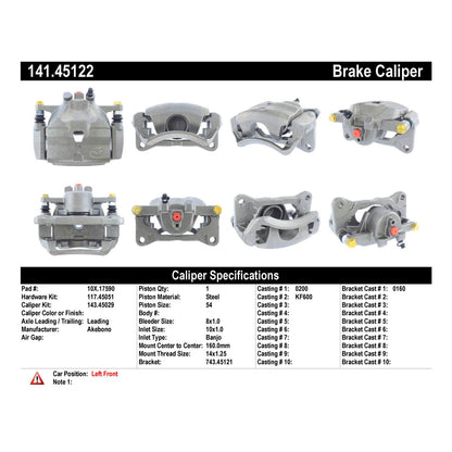 StopTech Semi-Loaded Brake Caliper 141.45122