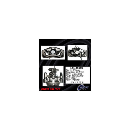 Stoptech Centric Semi-Loaded Brake Caliper - Rear Right 141.45509
