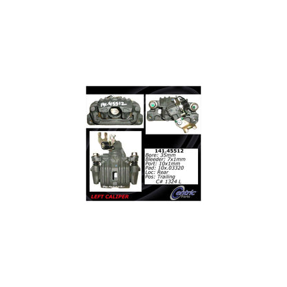Stoptech Centric 93-95 Mazda RX-7 Semi-Loaded Rear Left Side Rebuilt Brake Caliper 141.45512