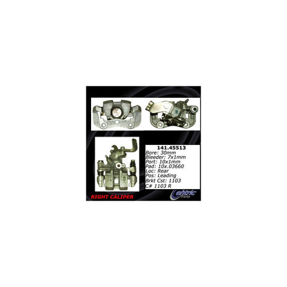 Stoptech Centric Semi-Loaded Brake Caliper - Rear Right 141.45513